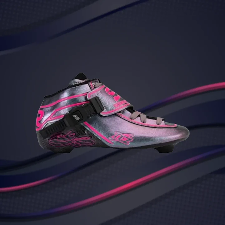 Botas para patines profesionales de velocidad TEZ PINK 2