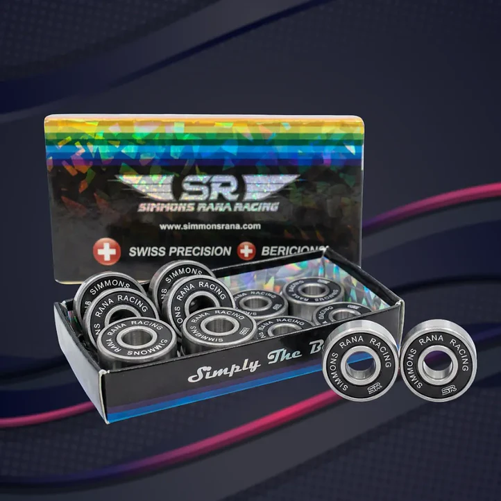 Rodamientos Simmons Rana Racing Swiss Precision para Patines 2