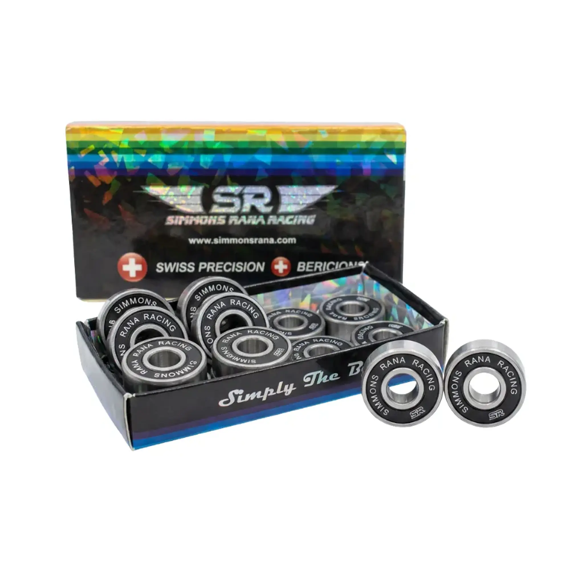Rodamientos Simmons Rana Racing Swiss Precision para Patines 1