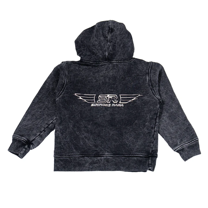 Hoodie nueva colección ACID WASH para niños con cordones  2