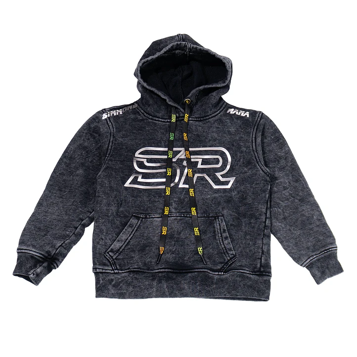 Hoodie nueva colección ACID WASH para niños con cordones  3