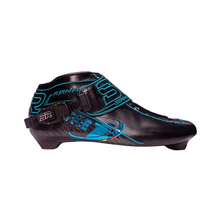Botas para patines profesionales de velocidad THE1 Black Neón Blue