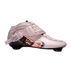 Botas para patines profesionales de velocidad THE1 White Rose Gold