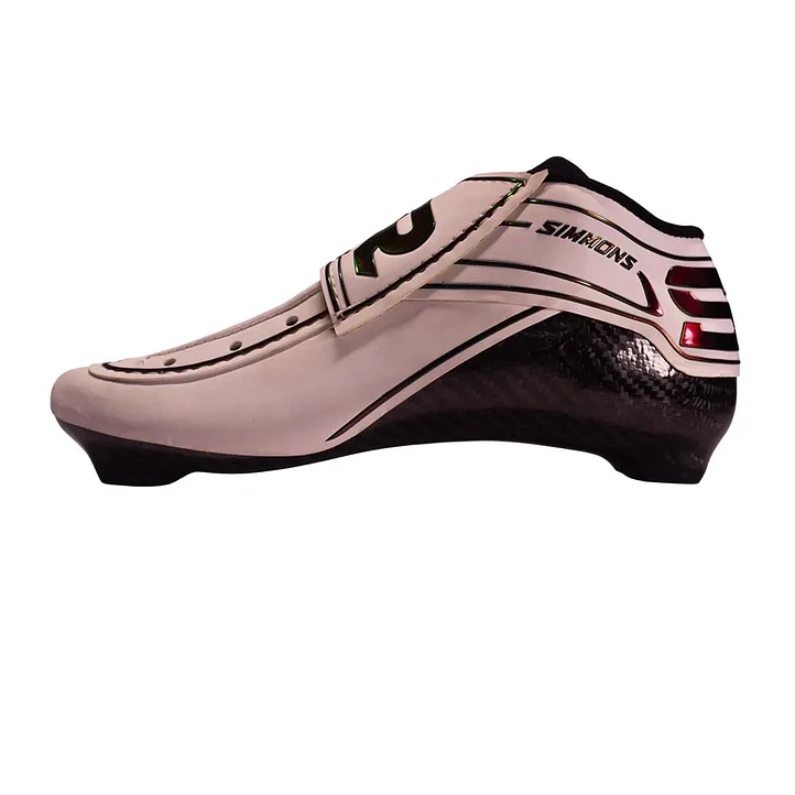 Botas para patines profesionales de velocidad RUSH White Red Holographic 3