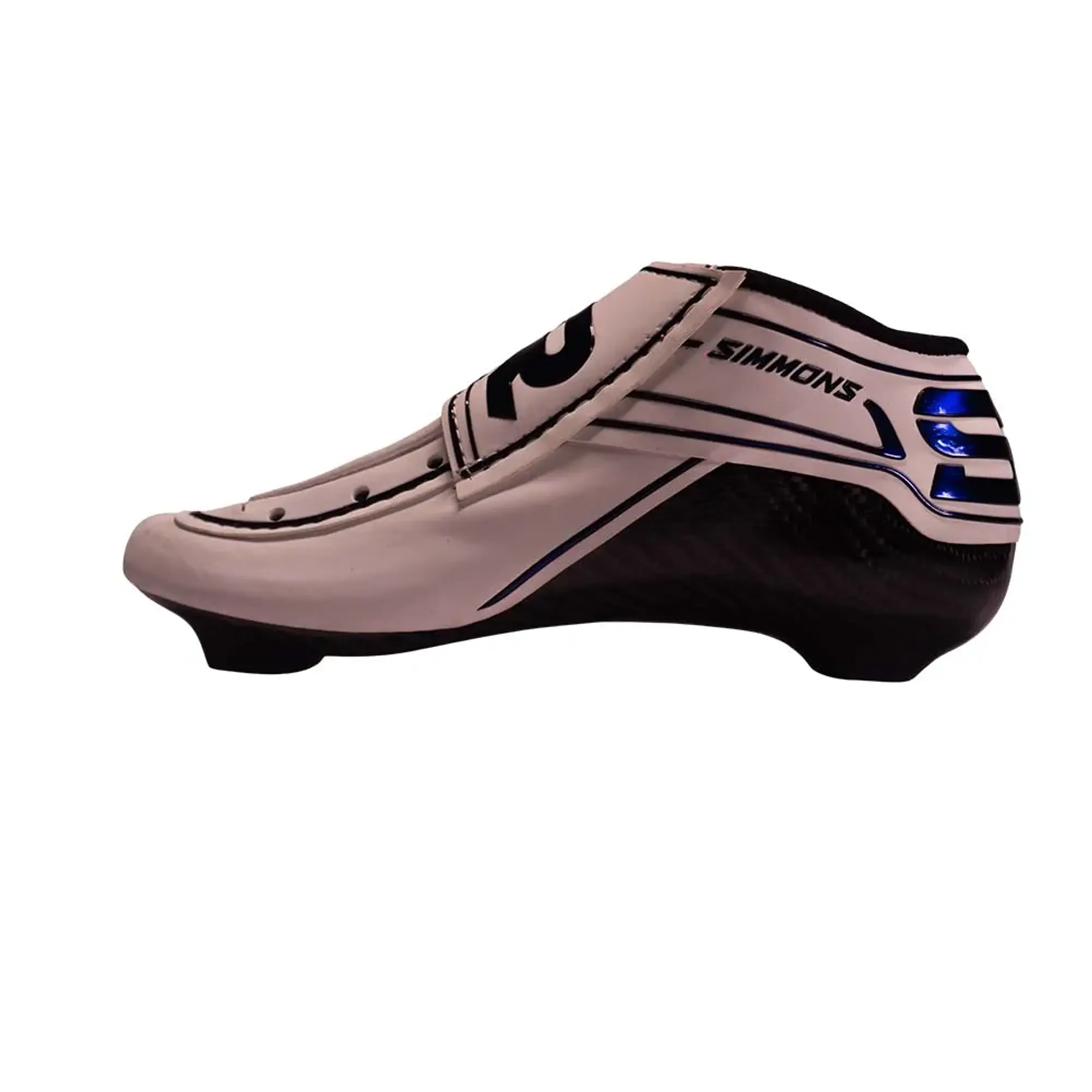 Botas profesionales para patinaje de velocidad RUSH White Blue Holographic 3