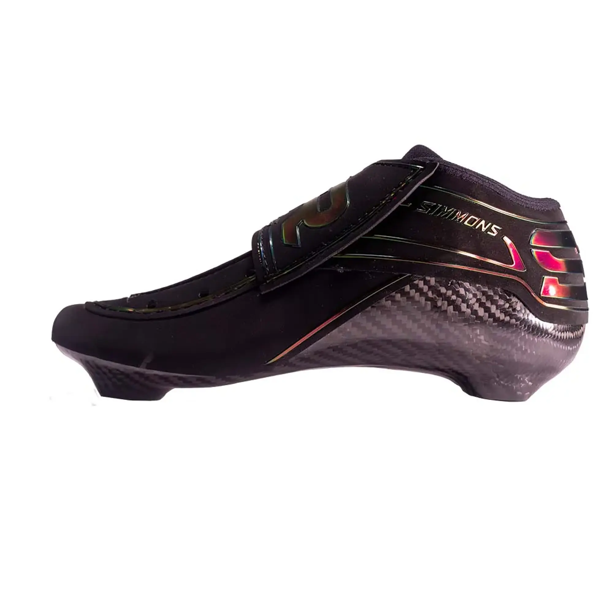 Botas profesionales para patinaje de velocidad RUSH Black Red Holographic 4