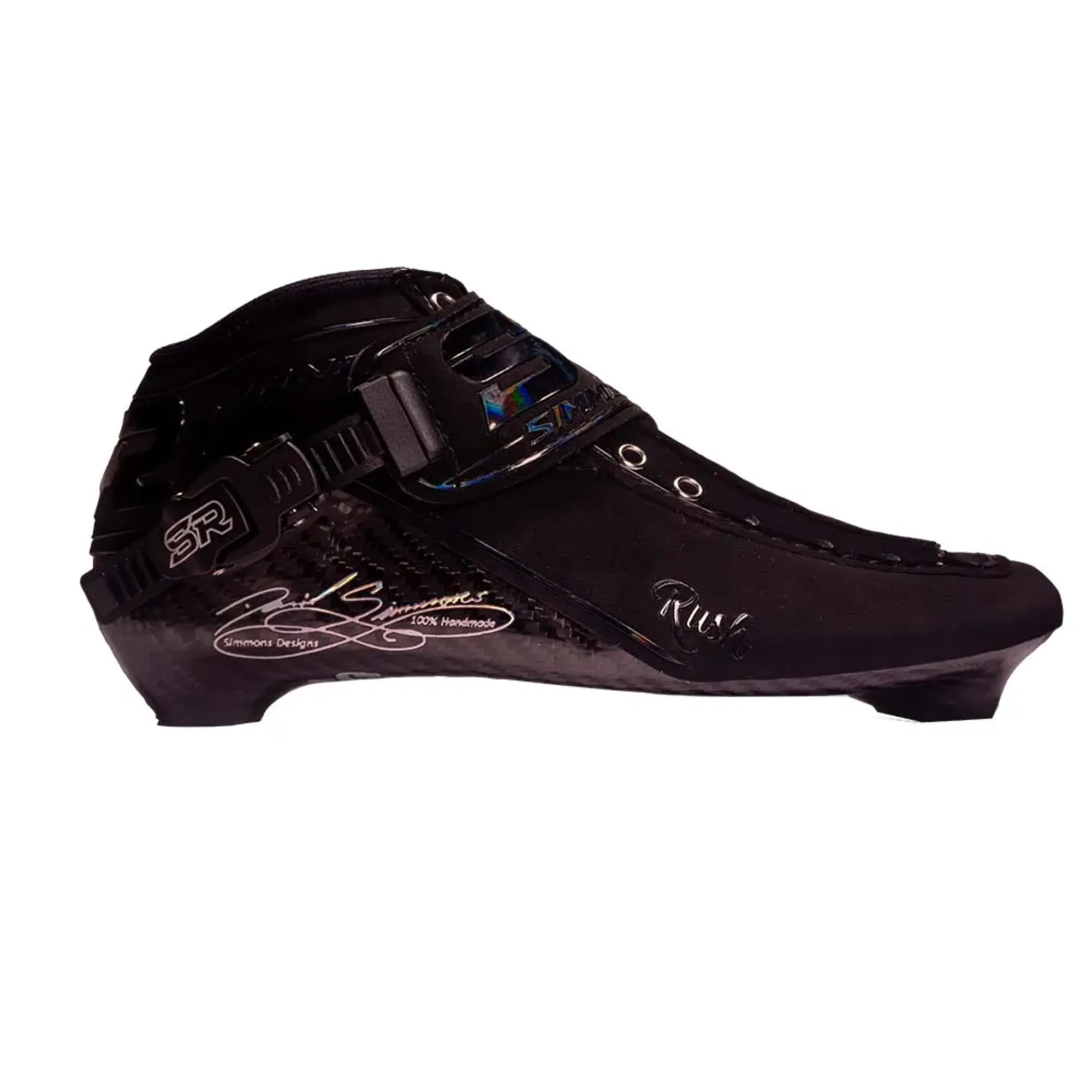 Botas profesionales para patinaje de velocidad RUSH  Black Black Holographic 1