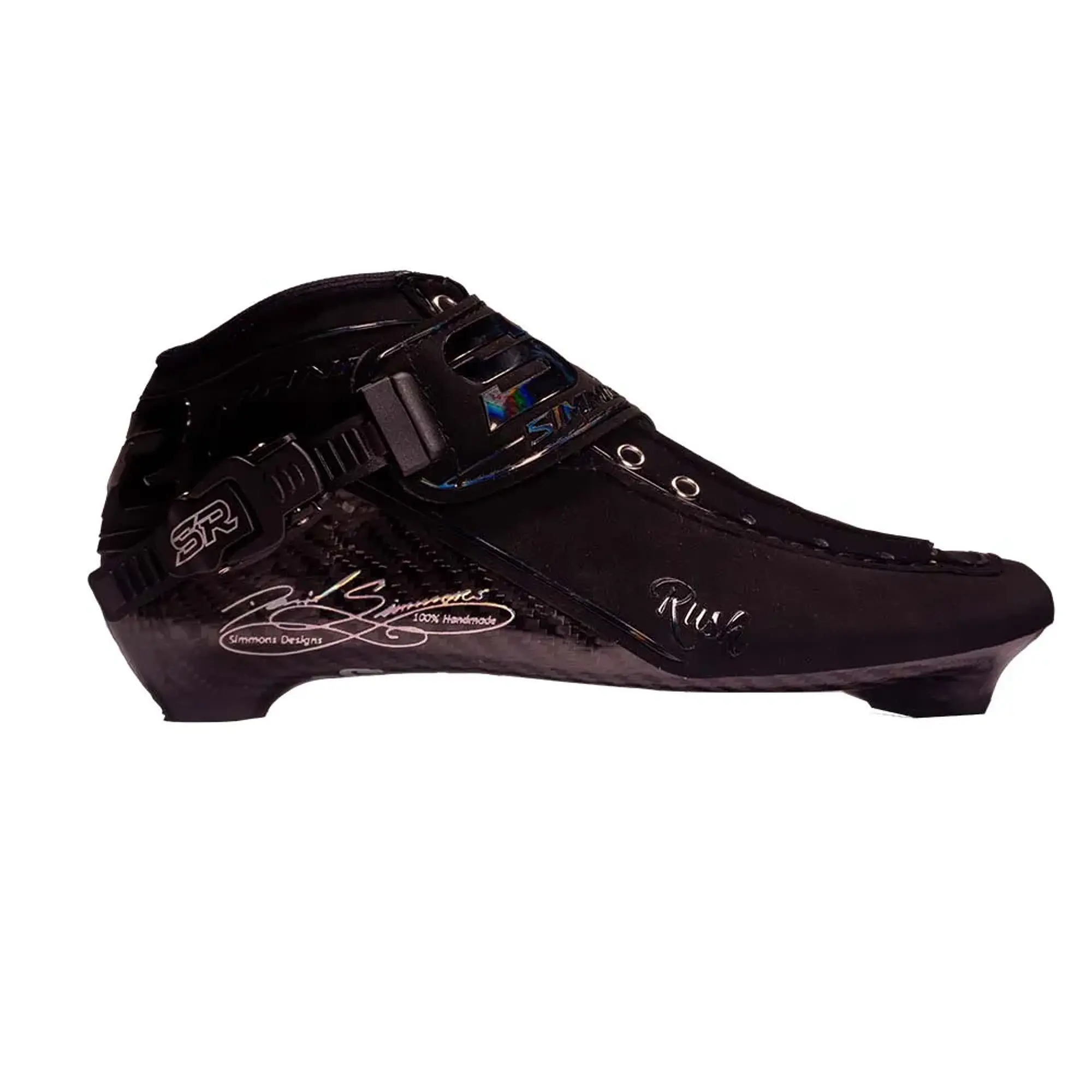 Botas profesionales para patinaje de velocidad RUSH  Black Black Holographic 4