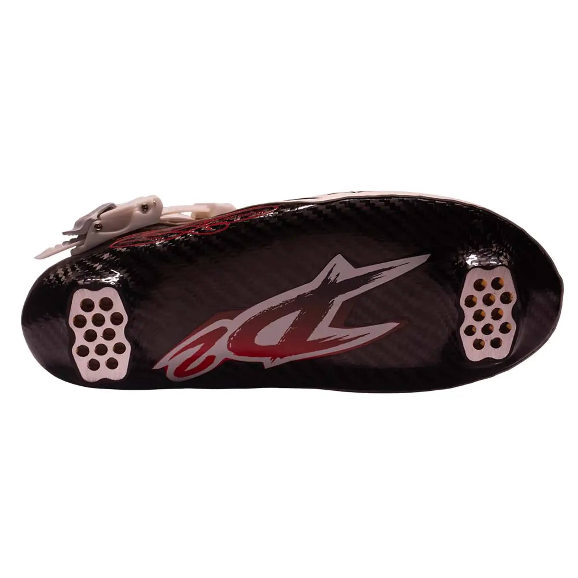 Botas profesionales para patinaje de velocidad DASH White Dark Red 3