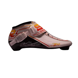 Botas para patines profesionales de velocidad DASH White Orange