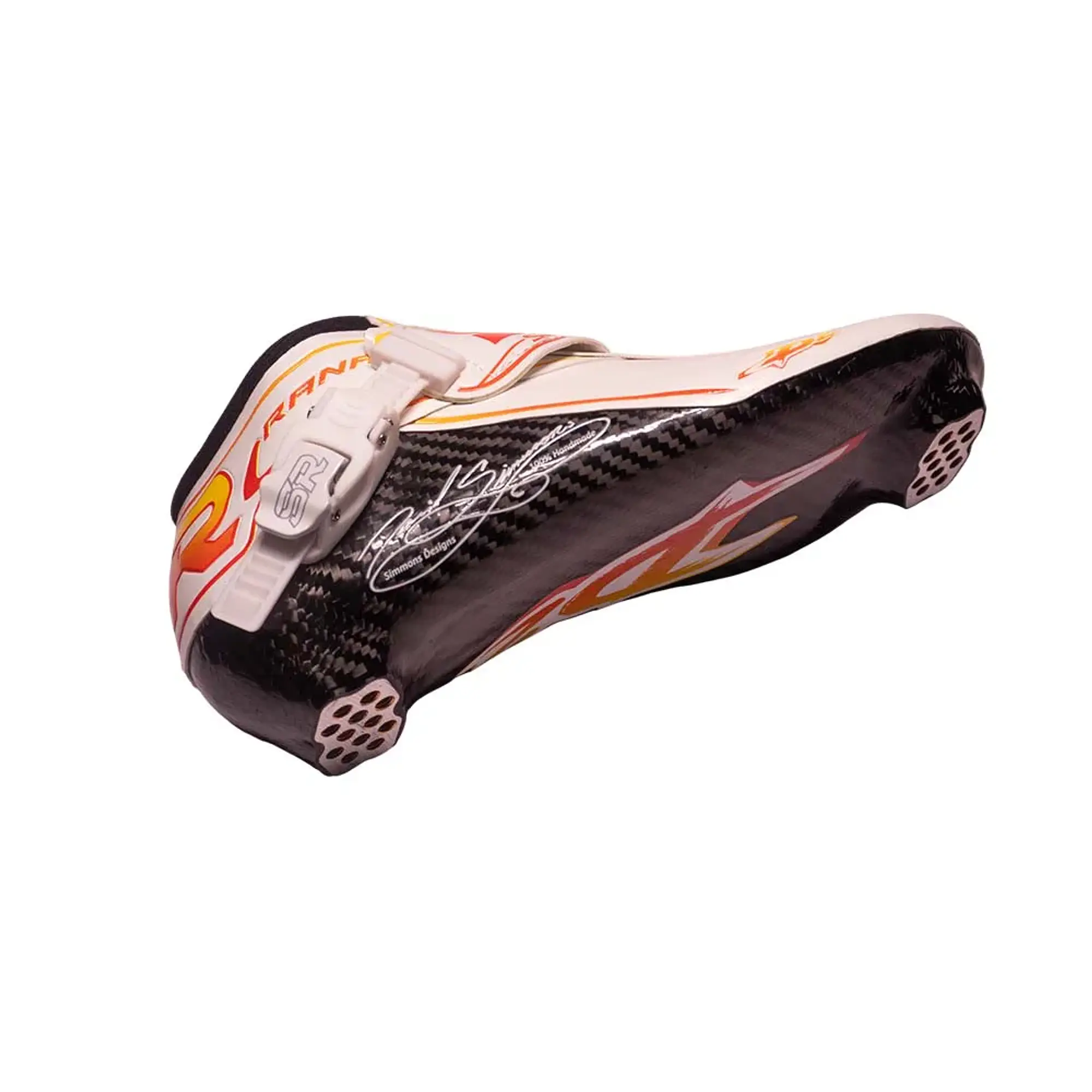 Botas profesionales para patinaje de velocidad DASH White Orange 5