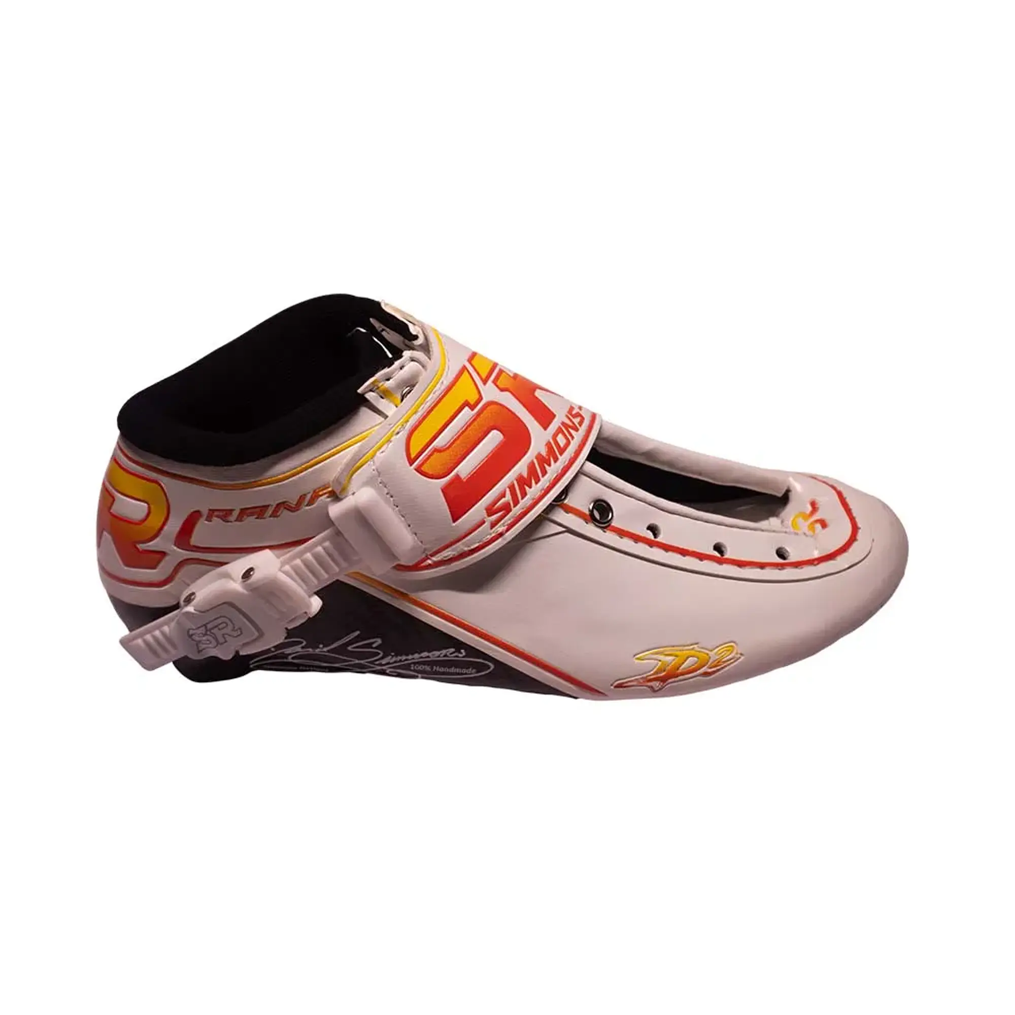 Botas profesionales para patinaje de velocidad DASH White Orange 6
