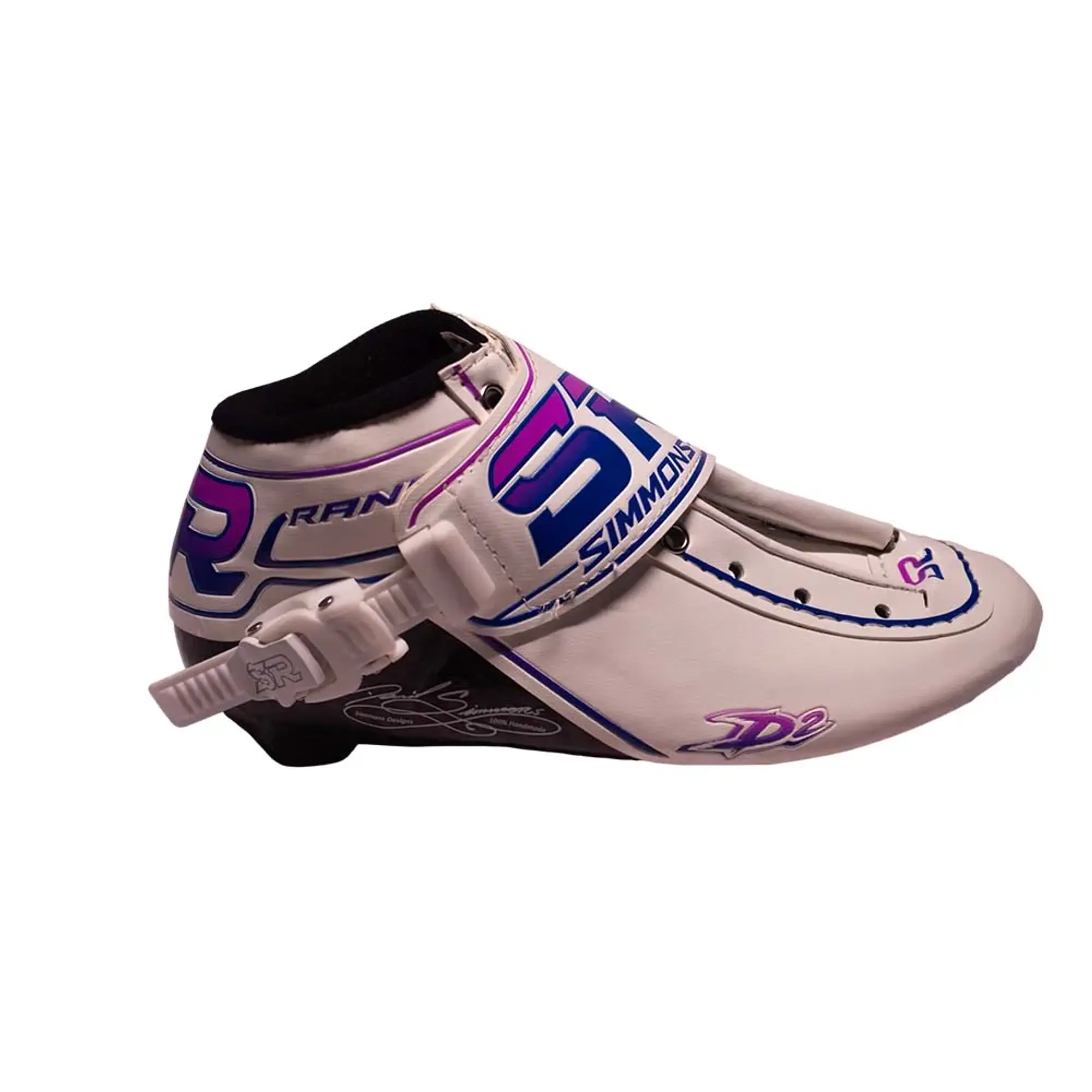 Botas profesionales para patinaje de velocidad DASH White Dark Purple 1
