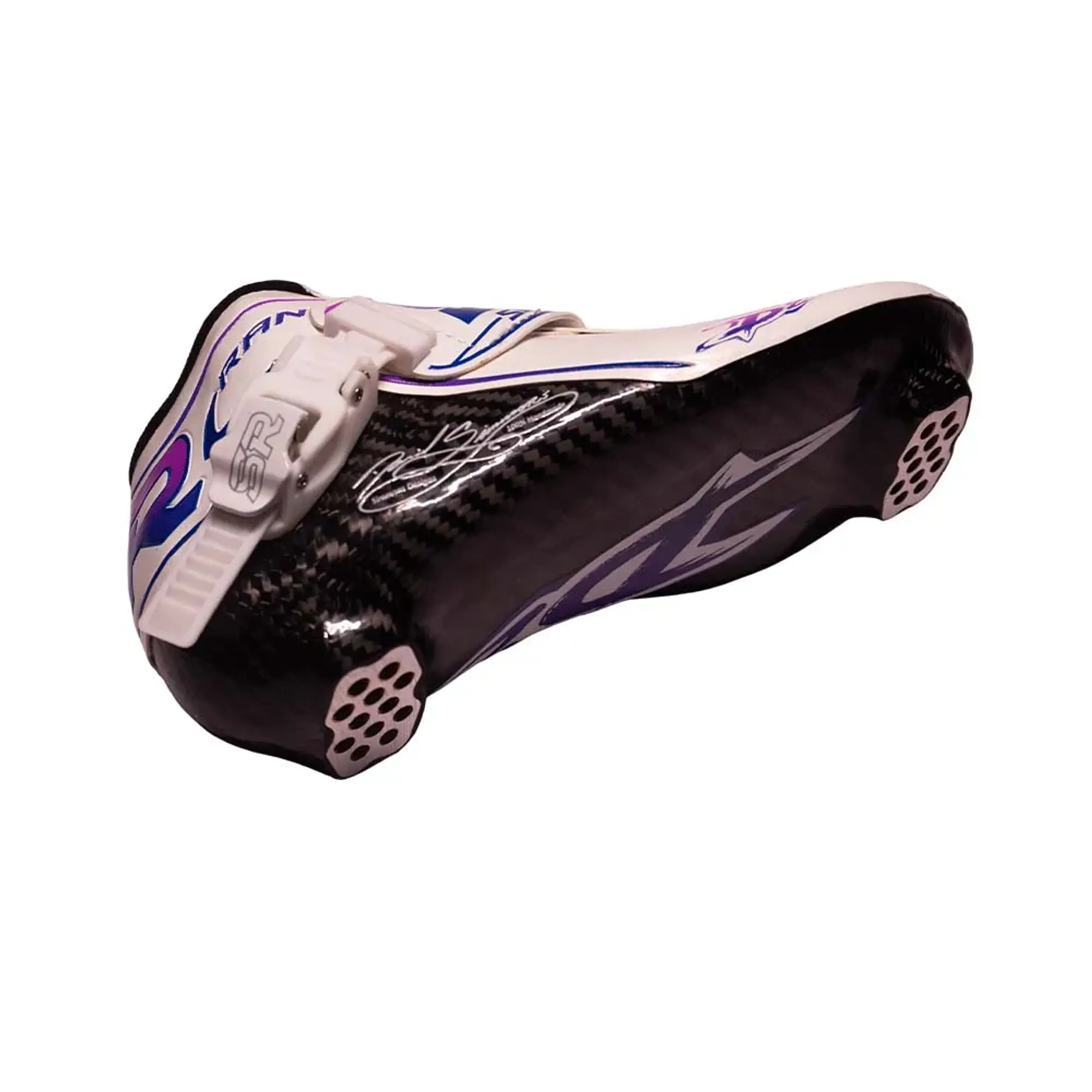 Botas profesionales para patinaje de velocidad DASH White Dark Purple 5