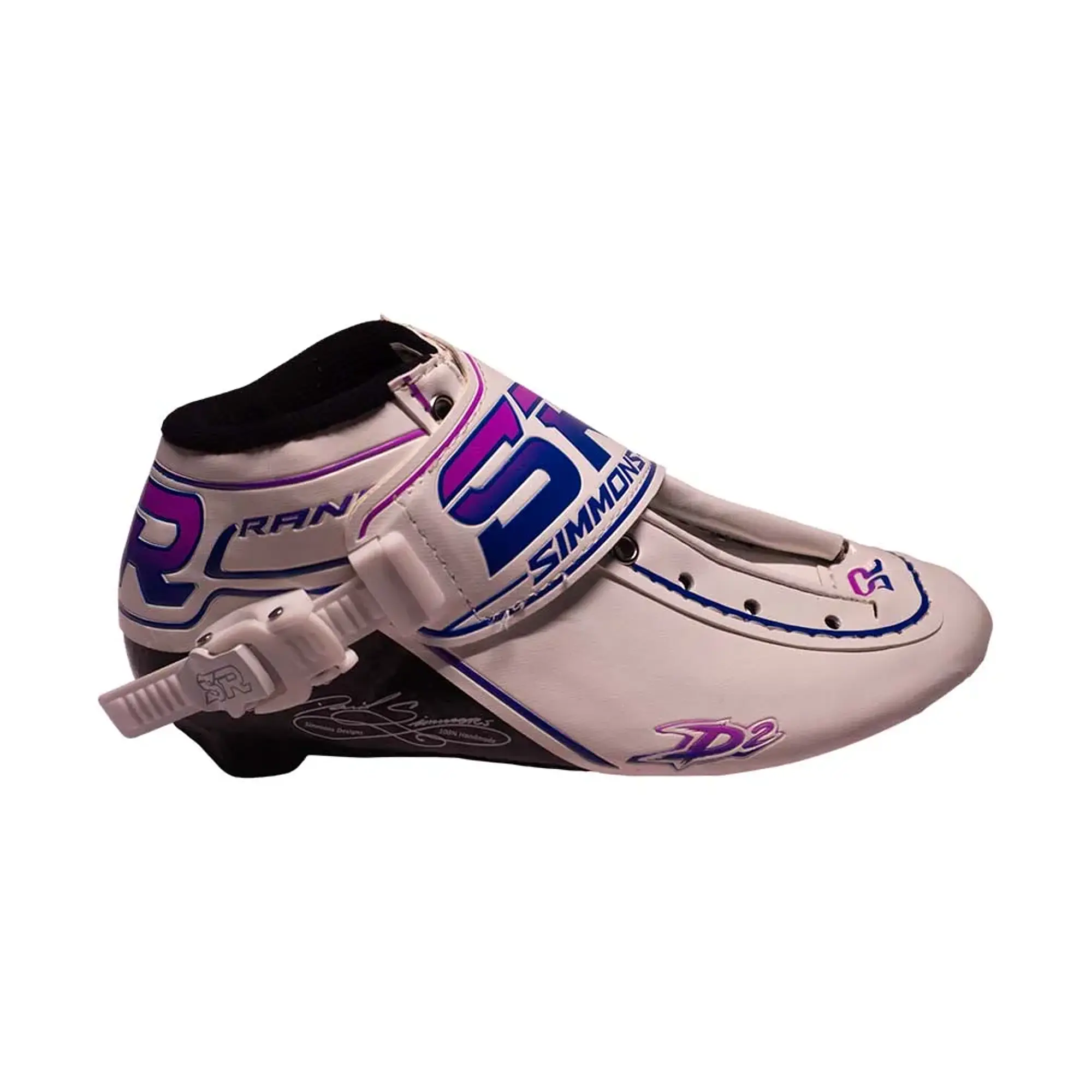 Botas profesionales para patinaje de velocidad DASH White Dark Purple 6