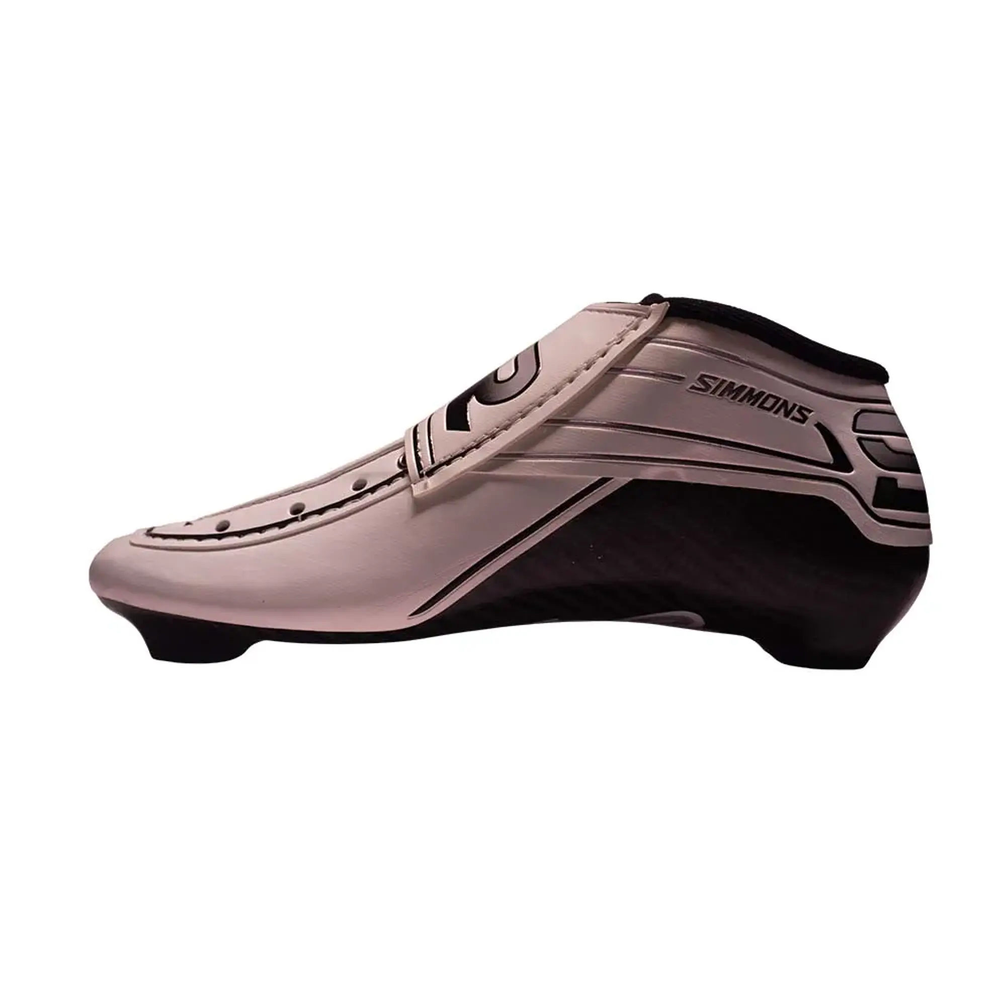Botas profesionales para patinaje de velocidad DASH White Black 1