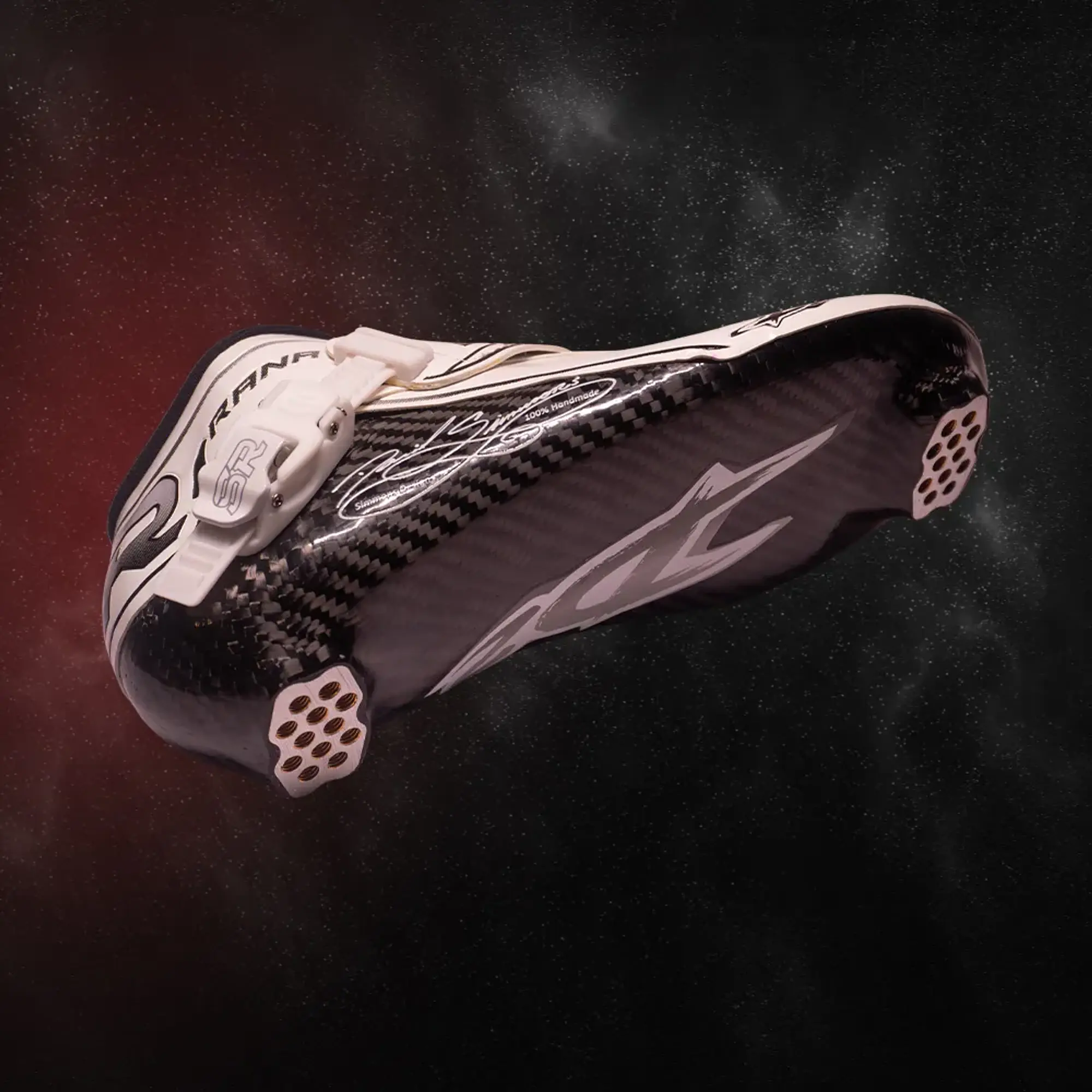 Botas profesionales para patinaje de velocidad DASH White Black 2