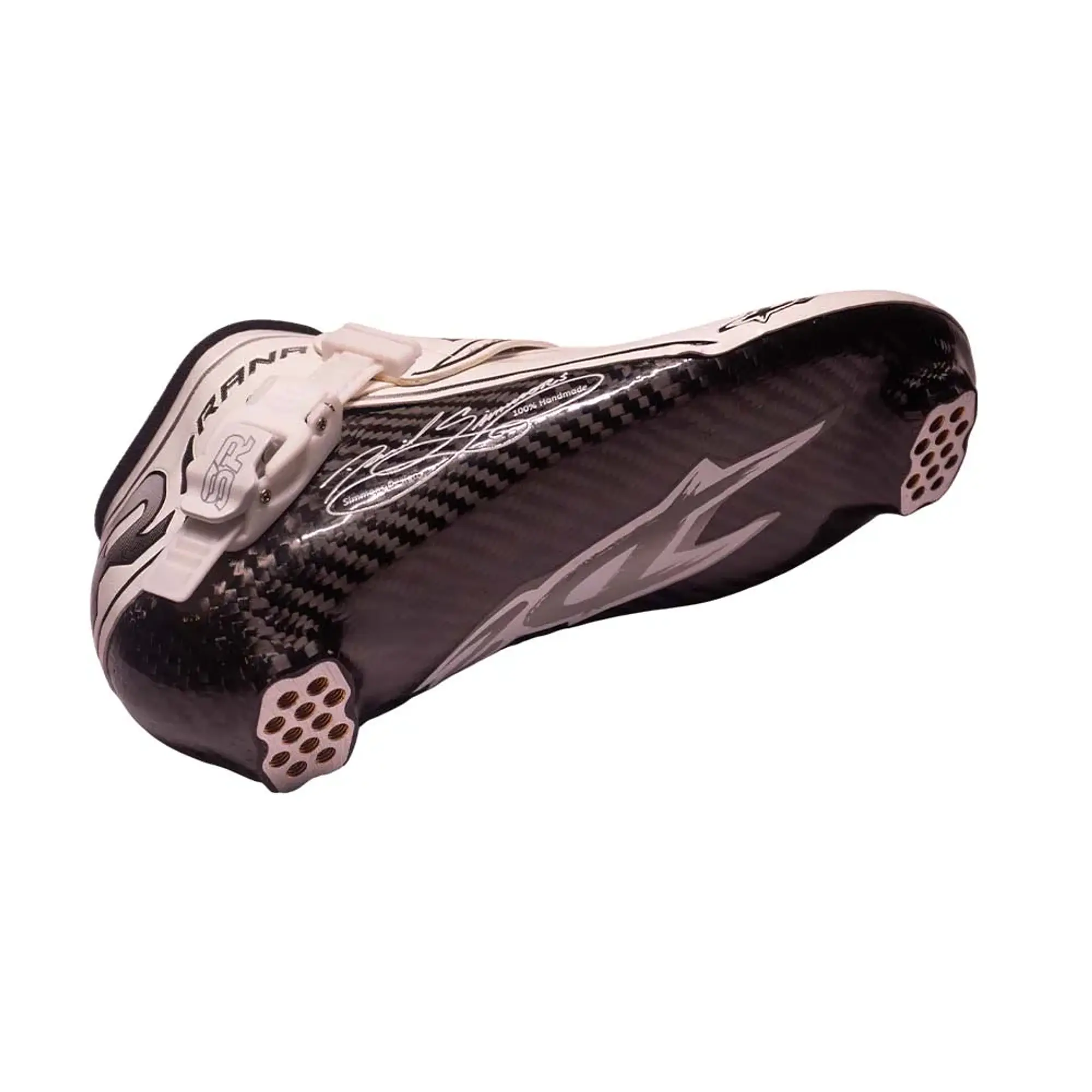 Botas profesionales para patinaje de velocidad DASH White Black 4
