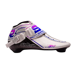 Botas profesionales para patinaje de velocidad DASH White Dark Purple