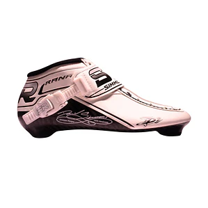 Botas profesionales para patinaje de velocidad DASH White Black