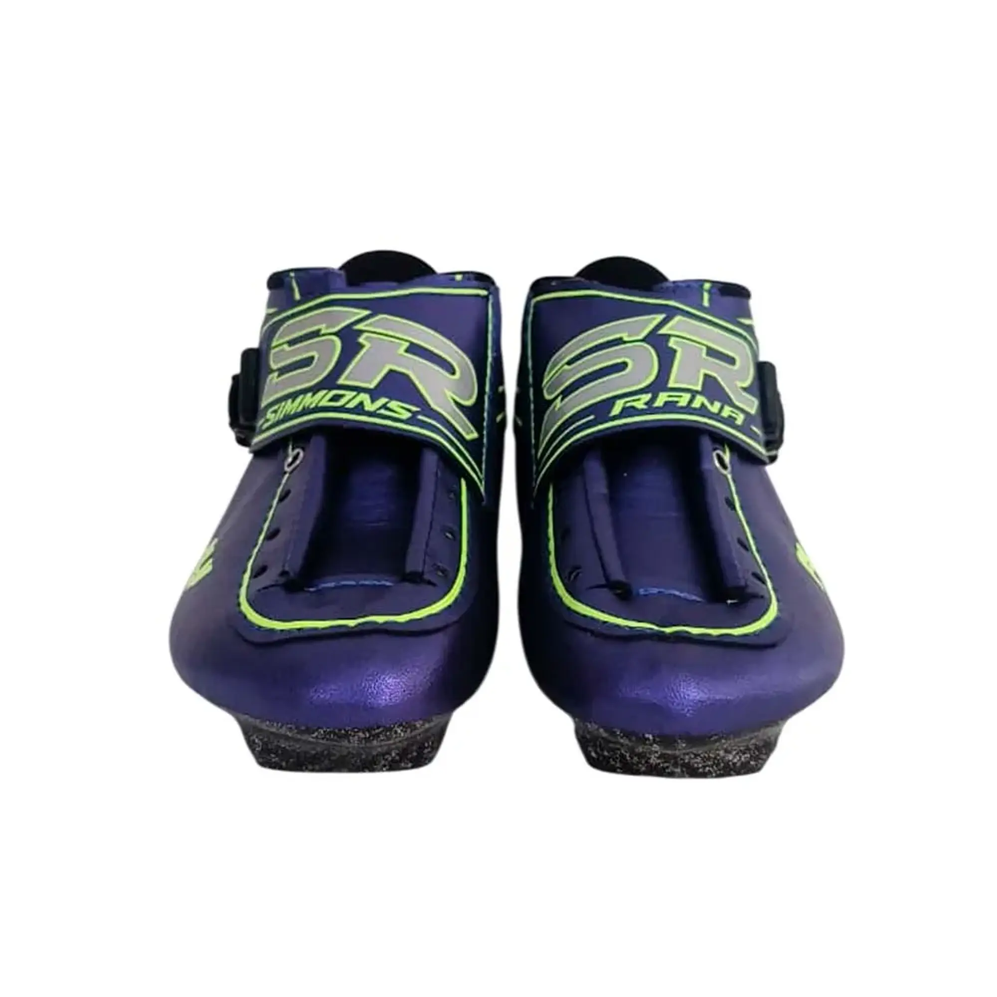 Botas profesionales para patinaje de velocidad FLY Purple Neón Green 4