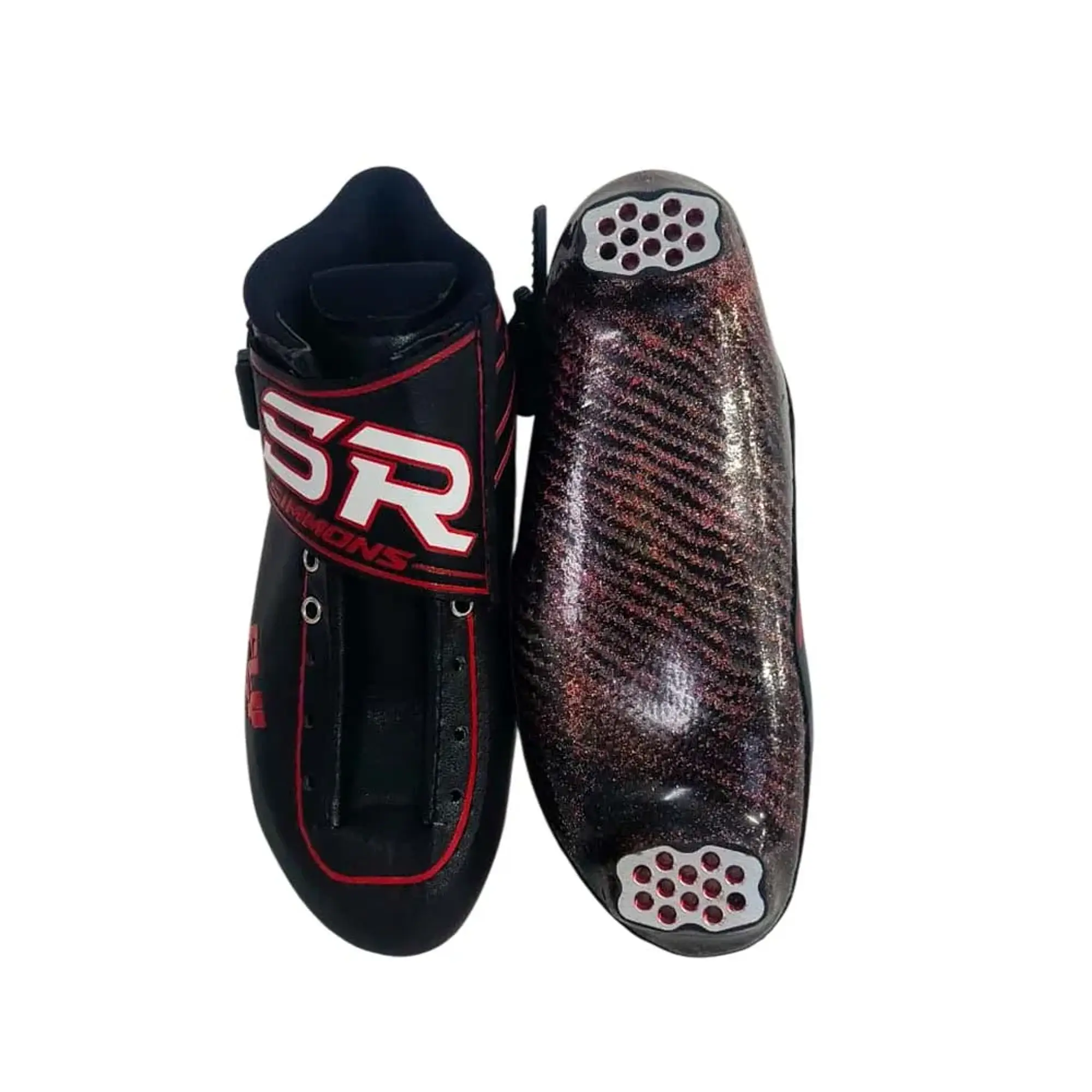 Botas profesionales para patinaje de velocidad FLY Black Red 3