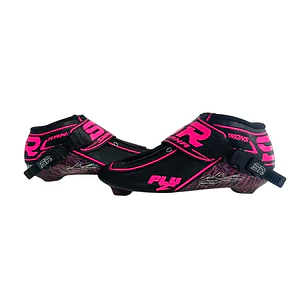 Botas profesionales para patinaje de velocidad FLY Black Fuchsia