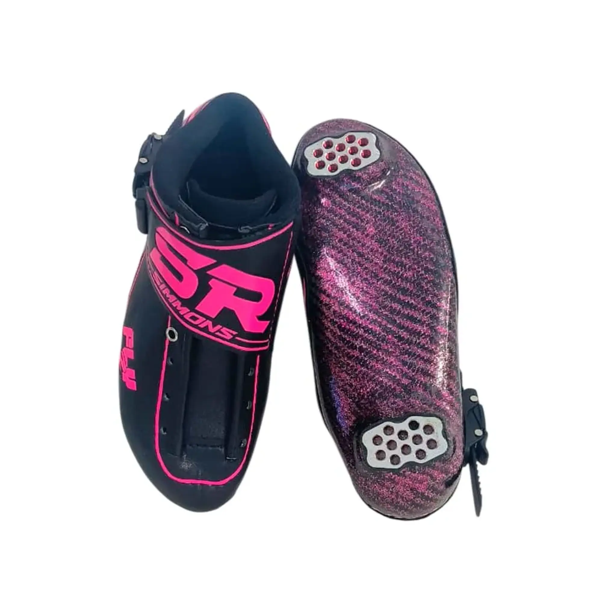 Botas profesionales para patinaje de velocidad FLY Black Fuchsia 5