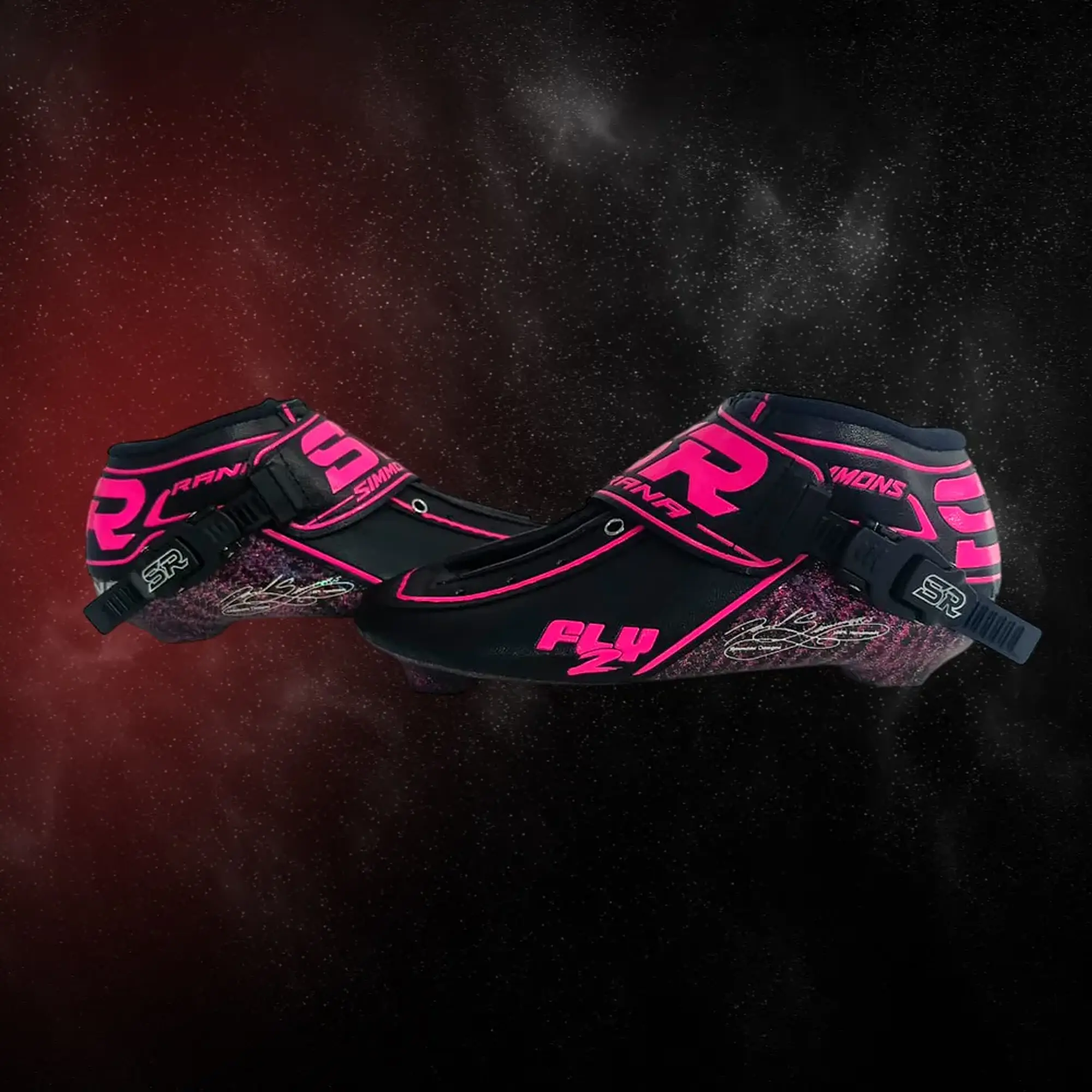 Botas profesionales para patinaje de velocidad FLY Black Fuchsia 2