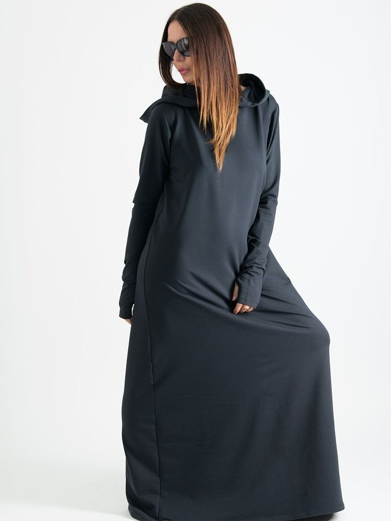 Maxi vestido Capuchón 1