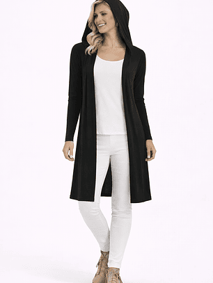 Mini cardigan capuchón 