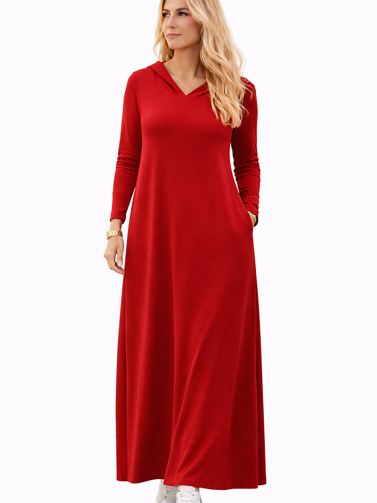 Maxi vestido Capuchón 3