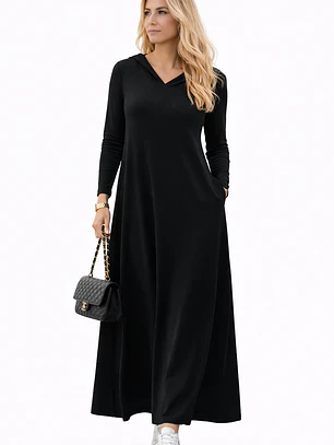 Maxi vestido Capuchón