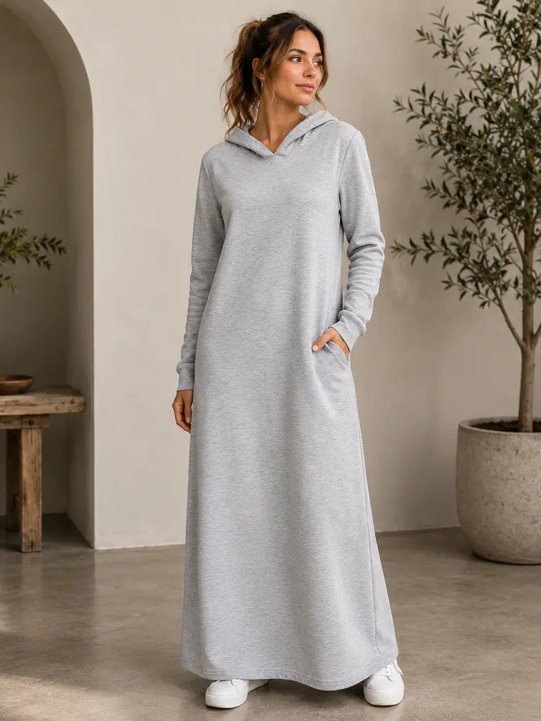 Maxi vestido Capuchón 5
