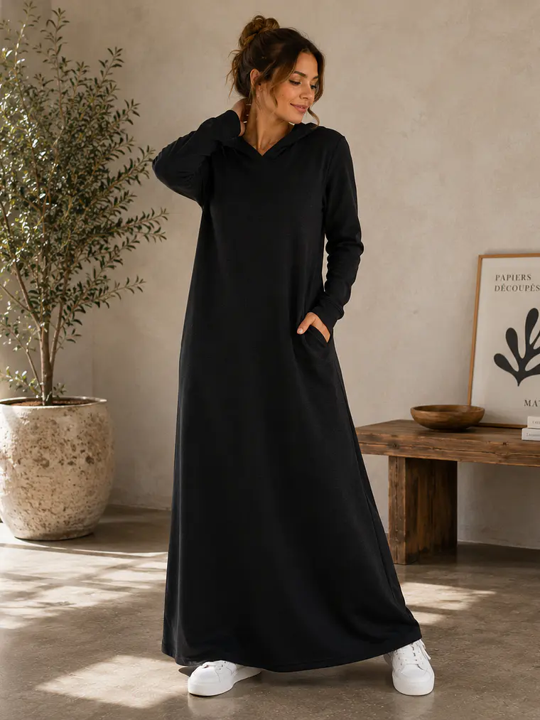 Maxi vestido Capuchón 3