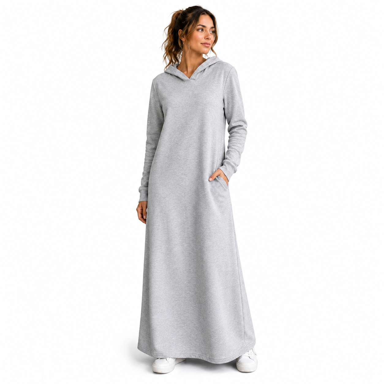 Maxi vestido Capuchón