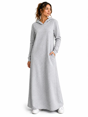 Maxi vestido Capuchón