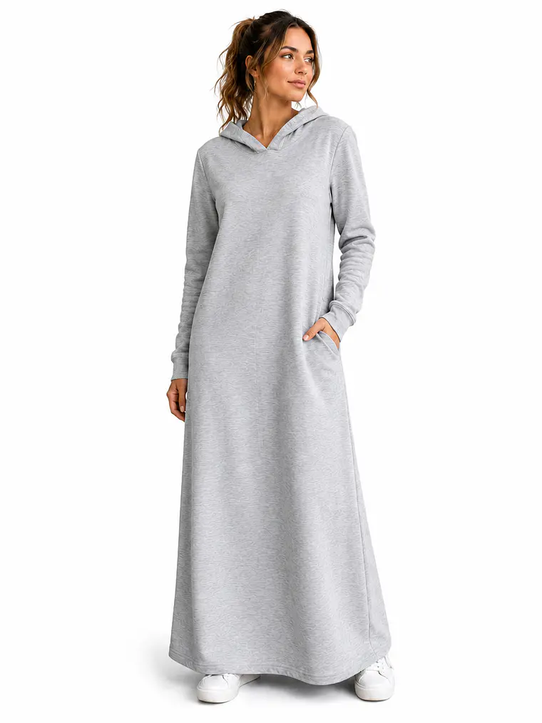Maxi vestido Capuchón 1