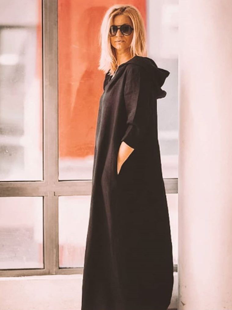 Maxi vestido Capuchón 3