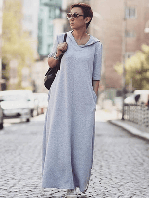 Maxi vestido capuchón II