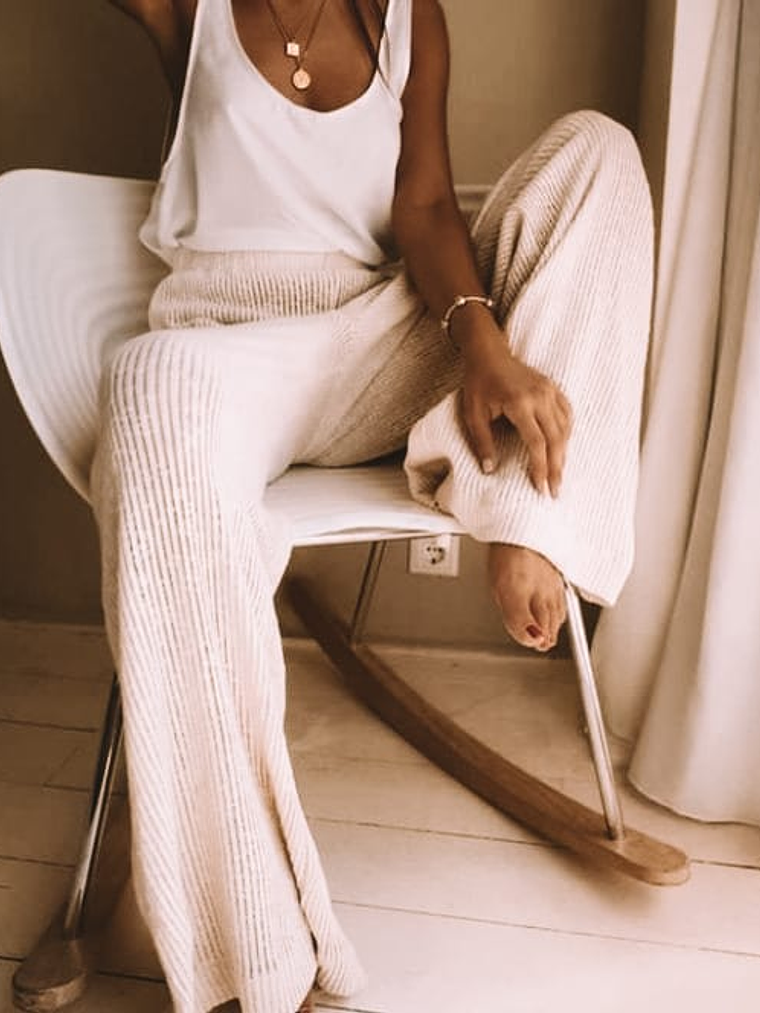 Pantalón palazzo lanilla 1