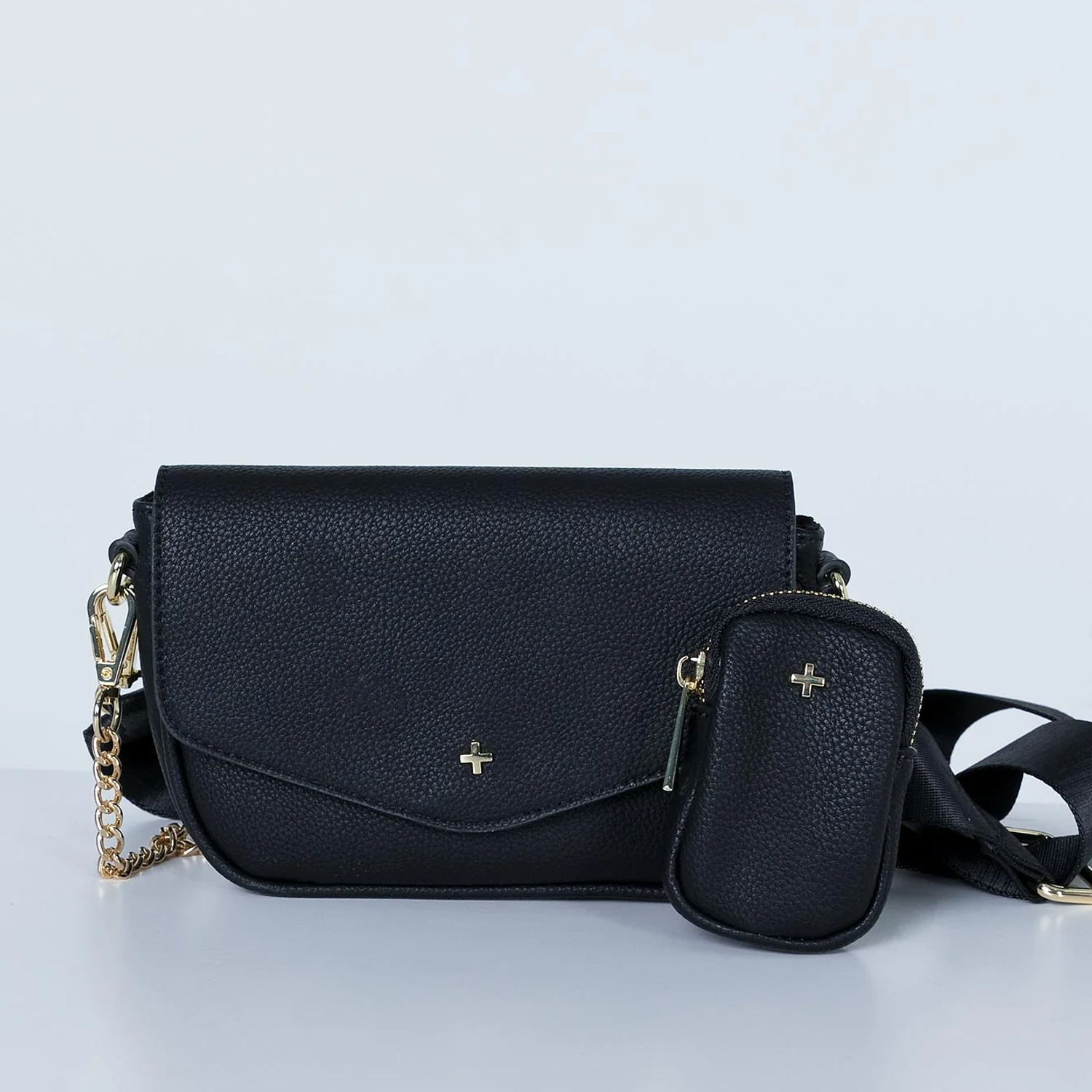 Peta & Jain Legacy Bag in Black Pebble 1