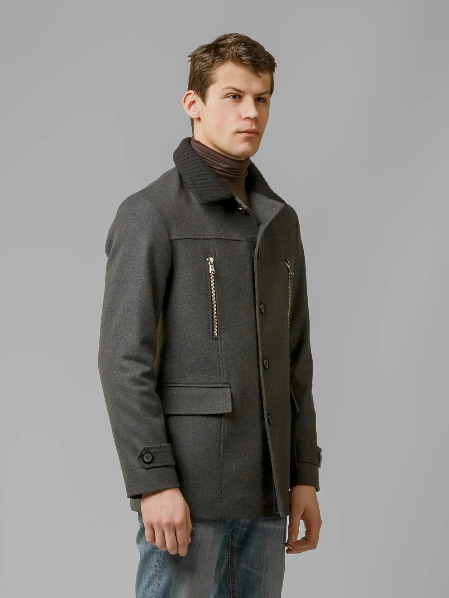 Charcoal Tech-Utility Peacoat 2
