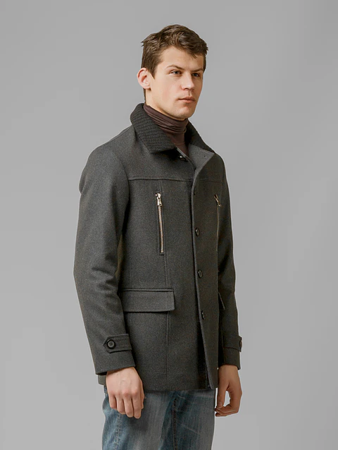 Charcoal Tech-Utility Peacoat