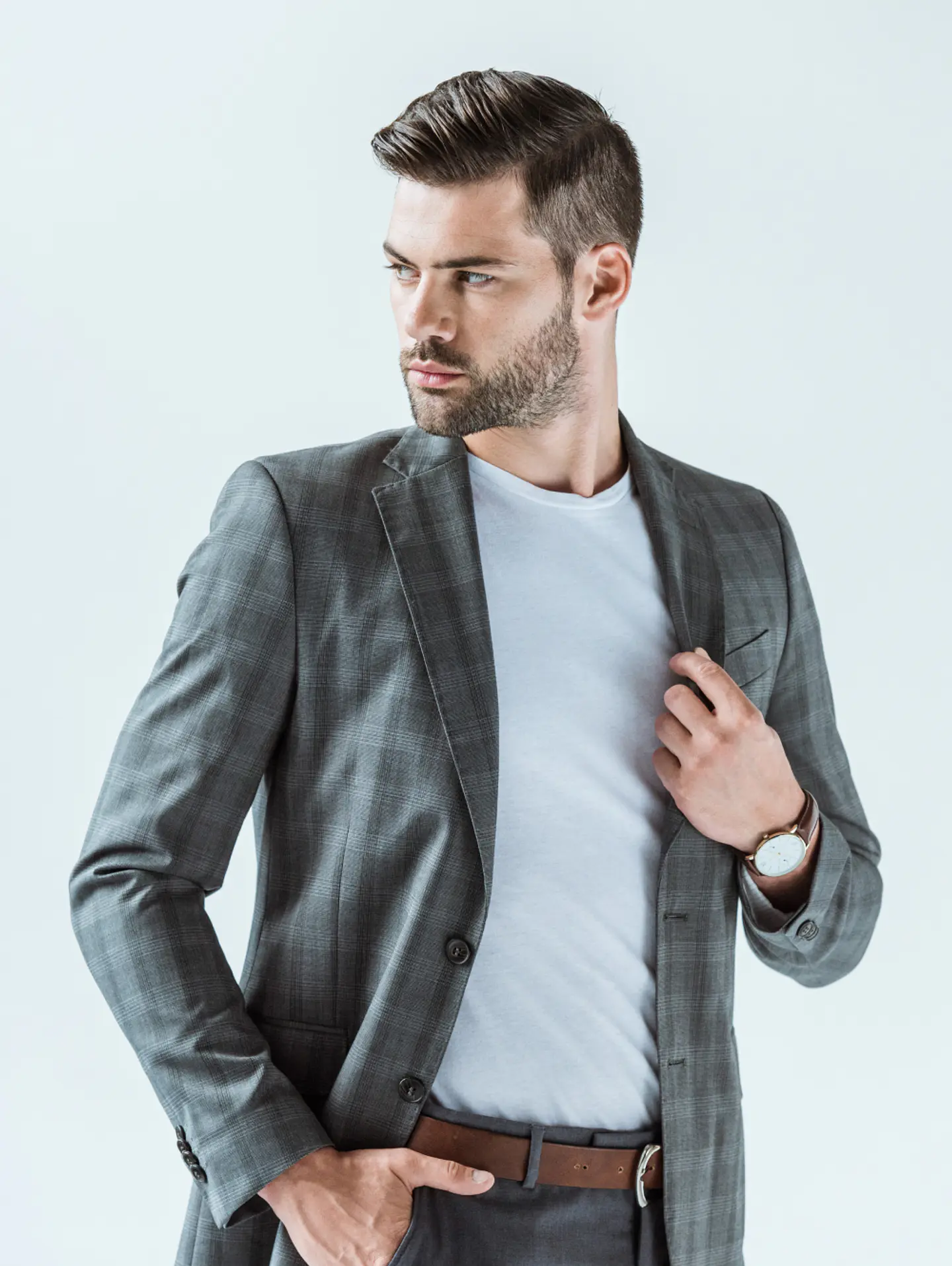 Slate Grid Blazer 2