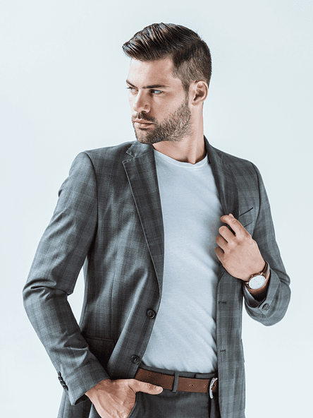 Slate Grid Blazer