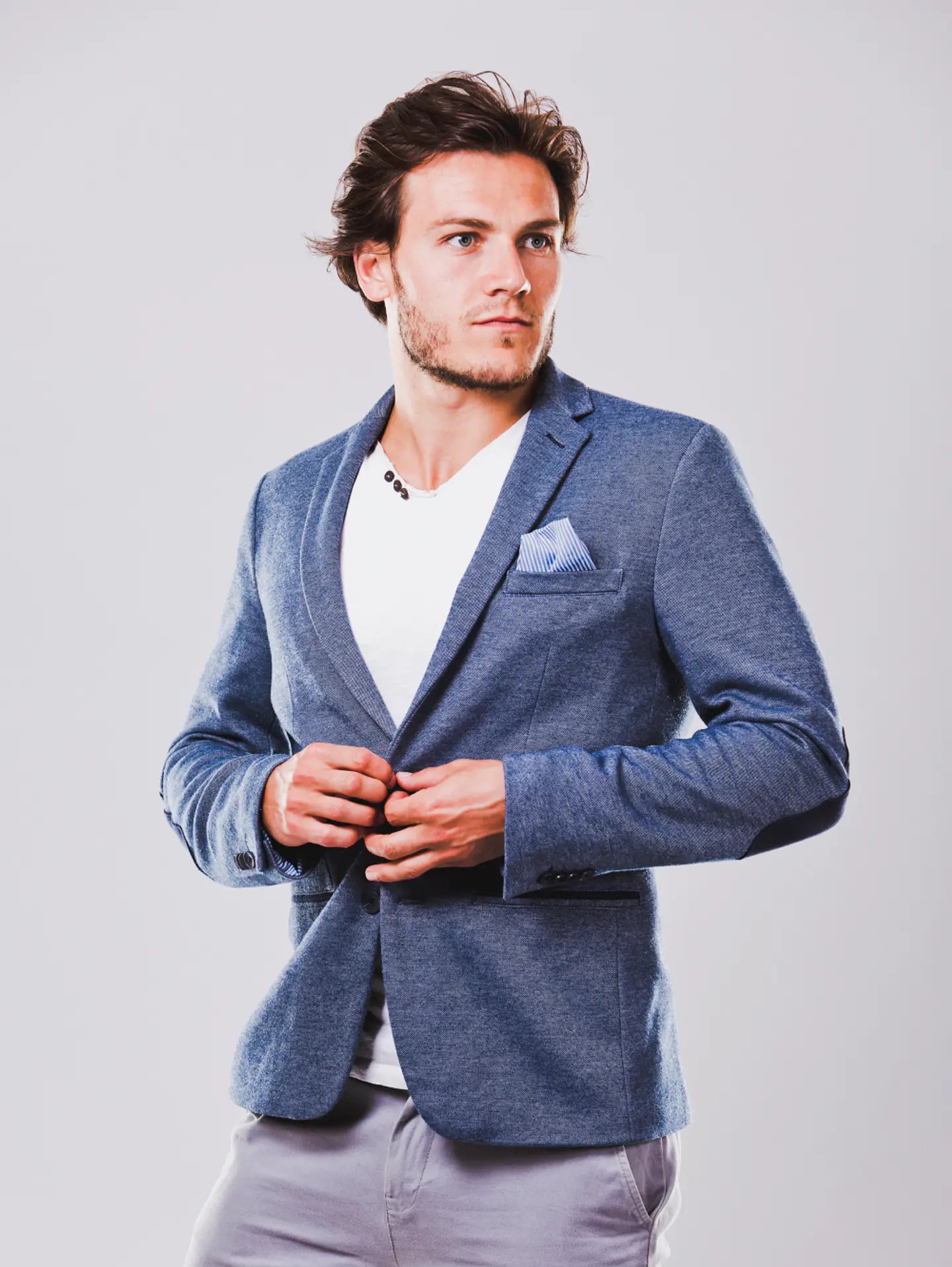 Steel Blue Pocket Blazer – Styled Edition 3