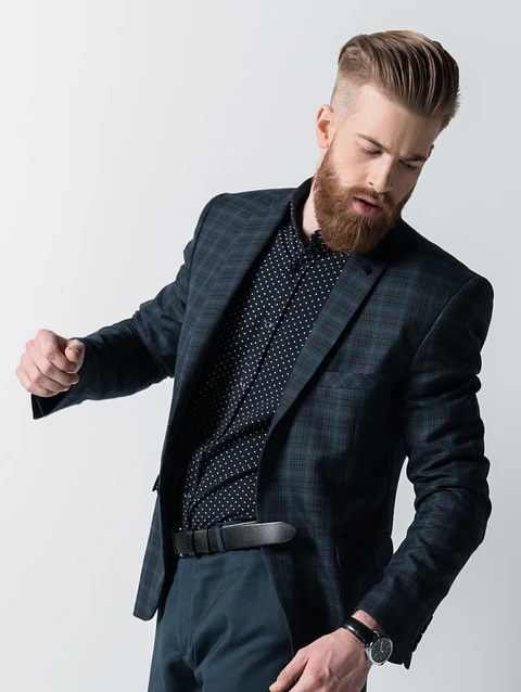 Midnight Plaid Blazer