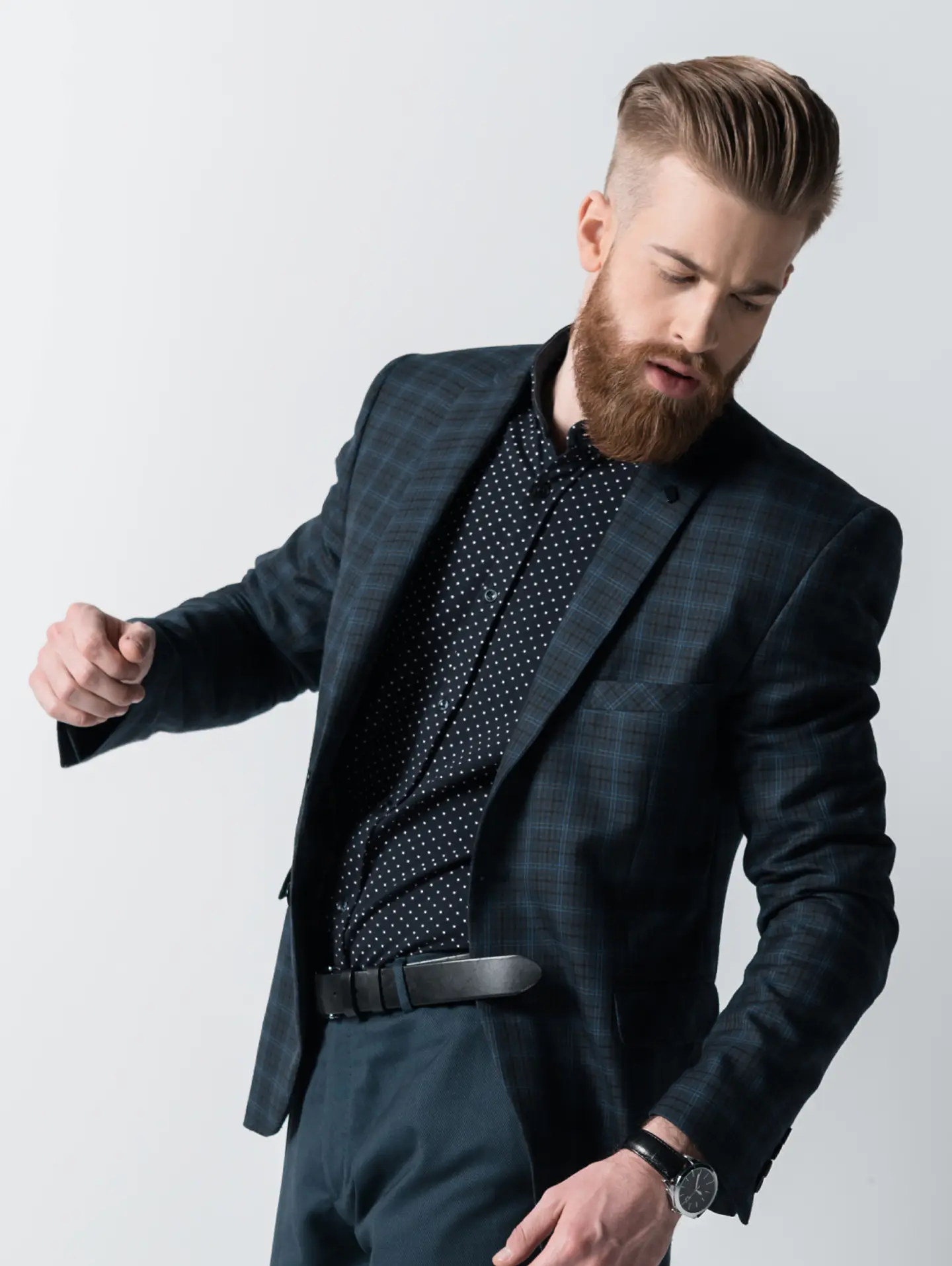 Midnight Plaid Blazer 1