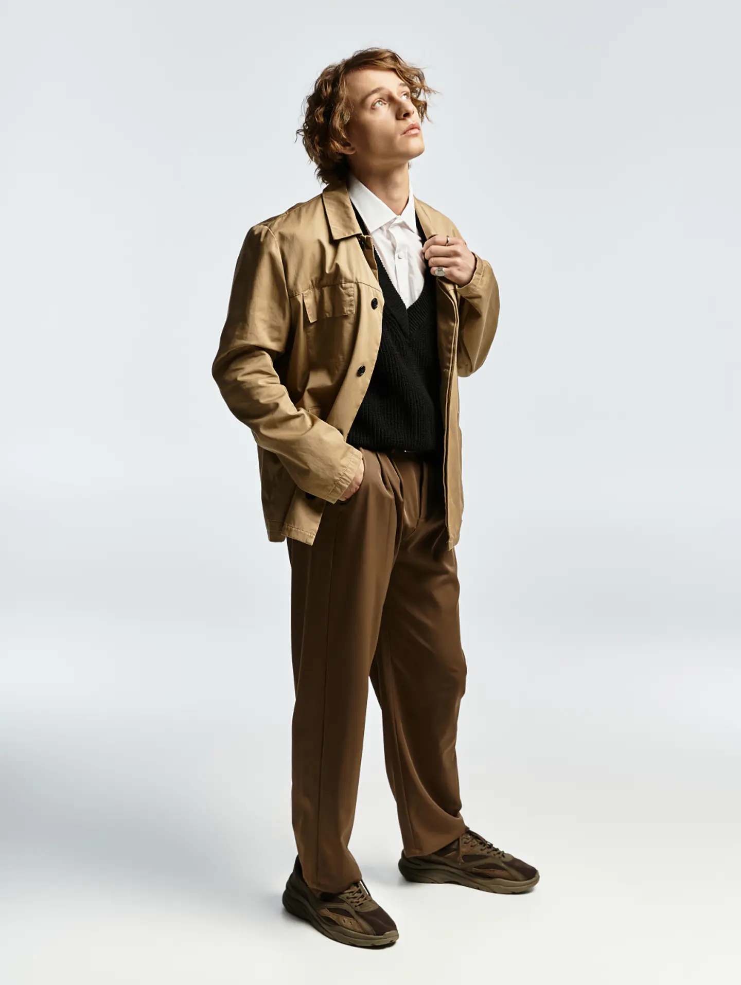 Beige Cotton Twill Jacket 3